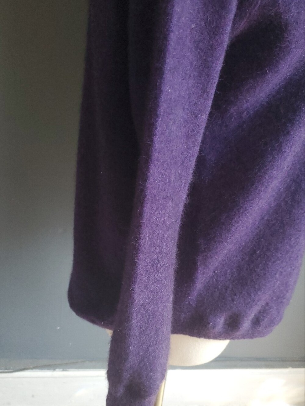 Kinross Purple 100% Cashmere Crewneck Sweater Suze XS - Picture 5 of 15